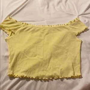 Off the shoulder crop top